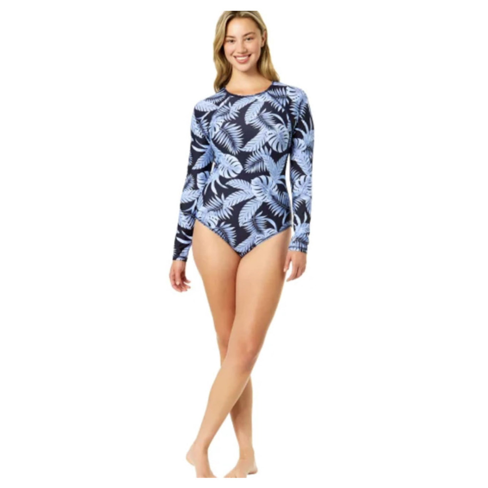 Hurley Women's UPF 50+ Stretch Long Sleeve One Piece Swimsuit Size XS - Picture 3 of 5